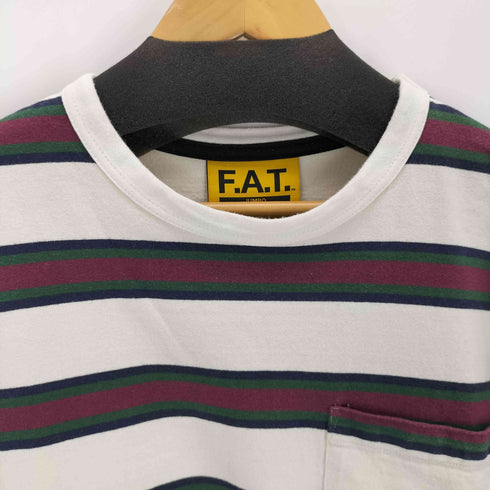 エフエーティー FAT ボーダークルーネック S/S Tシャツ メンズ  JUMBO